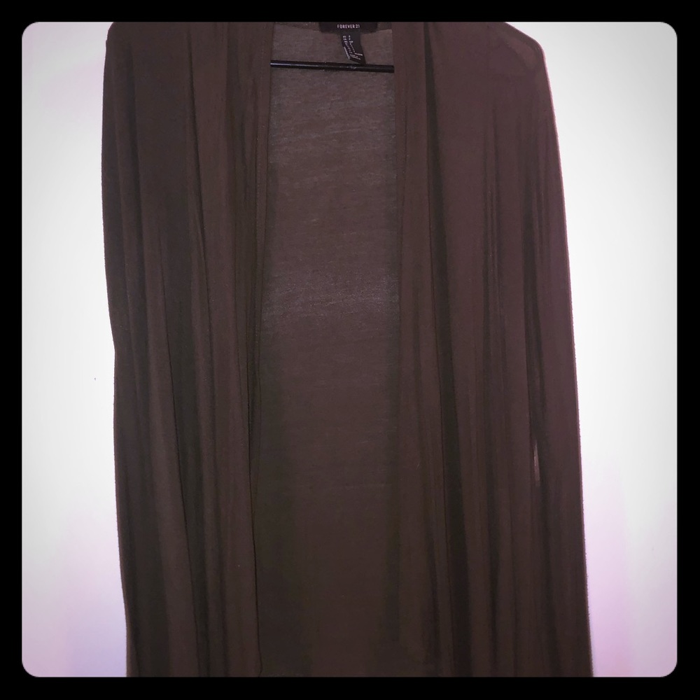 Olive Green Cardigan
